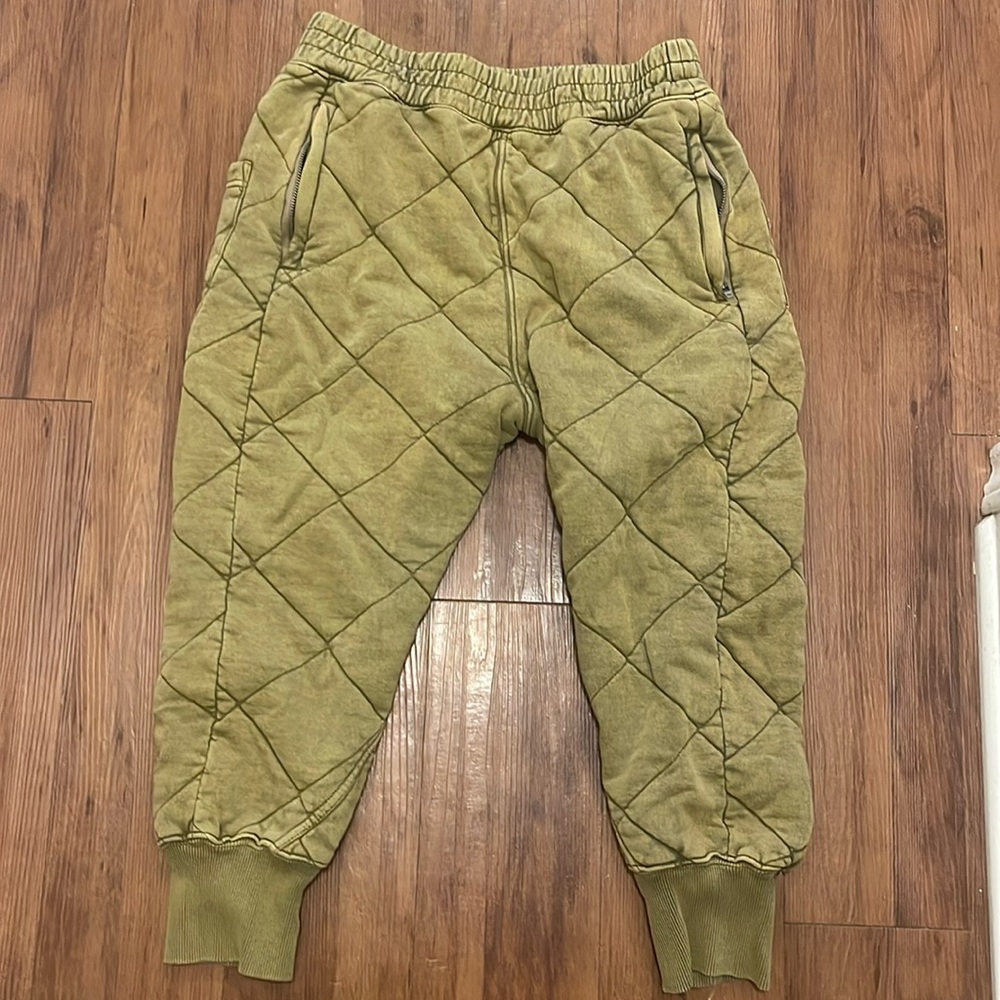 Free people green joggers / medium